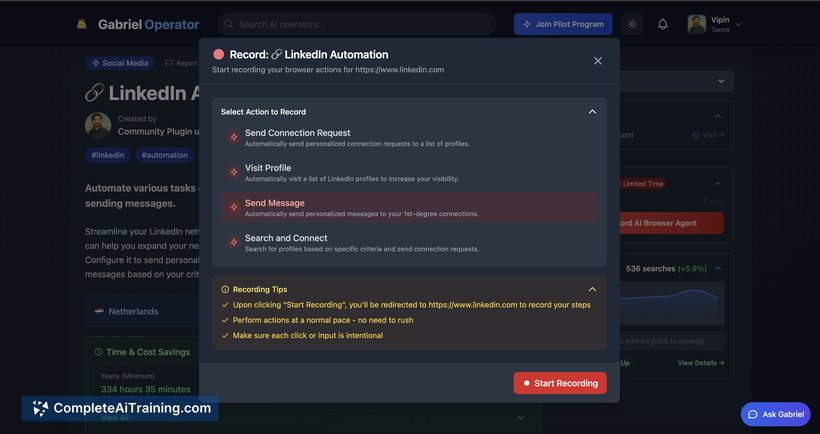 Screenshot of a personalized message generated by Prompt Marketer: "Hey [Designer Name], just saw your post on sustainable design trends for fitness brands. Really insightful! Your logo work for [Client Name] is inspiring. Keep up the great work!"